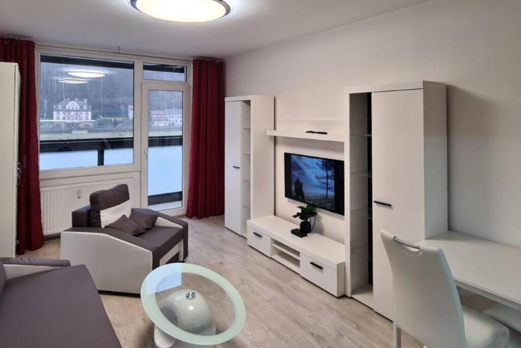 Útulný apartmán v centru, s krásným výhledem Decin Exterior foto